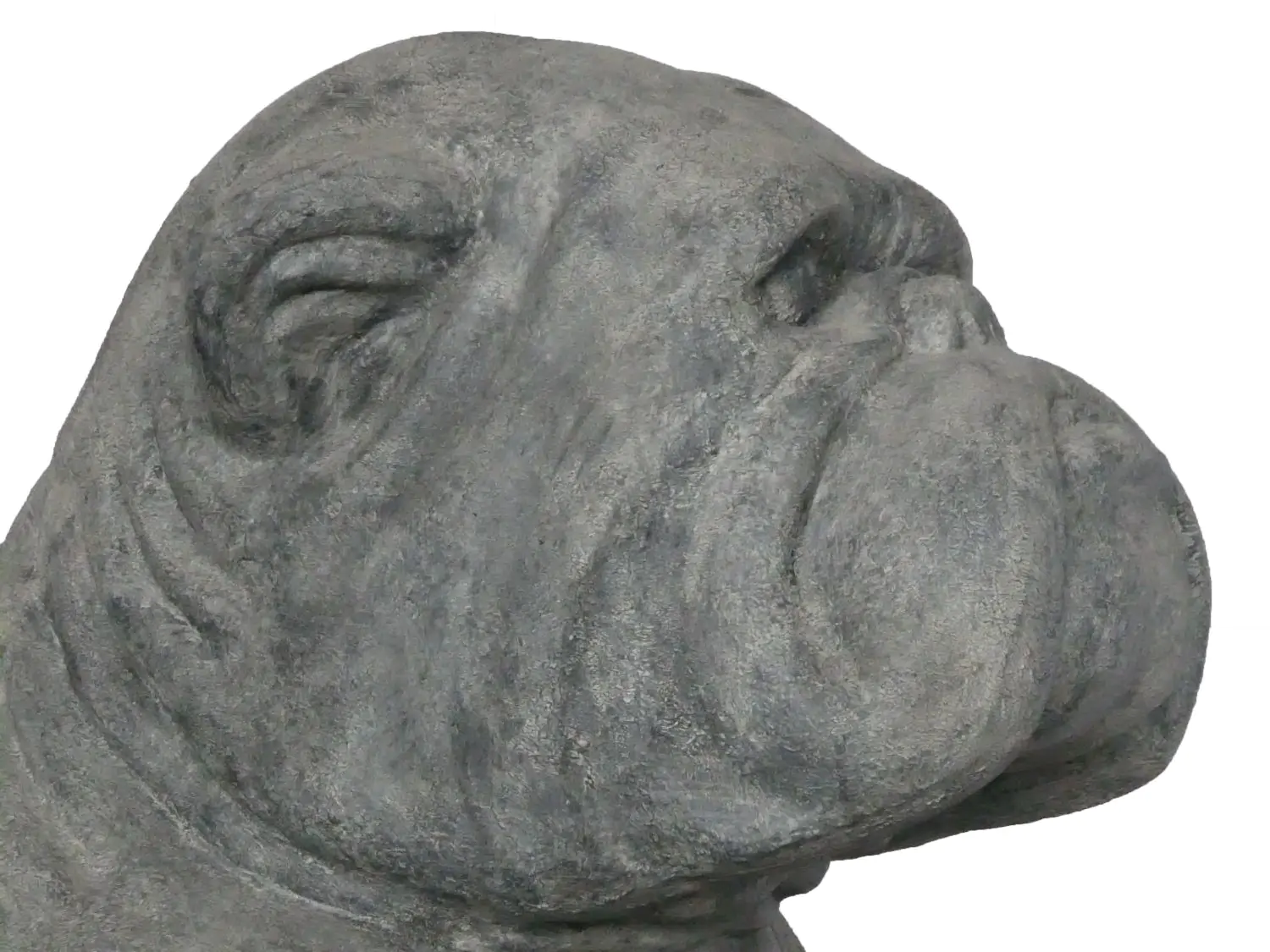  Product image 5 of the product “Sitting bulldog approx. 115cm, hollow cast stone. ”